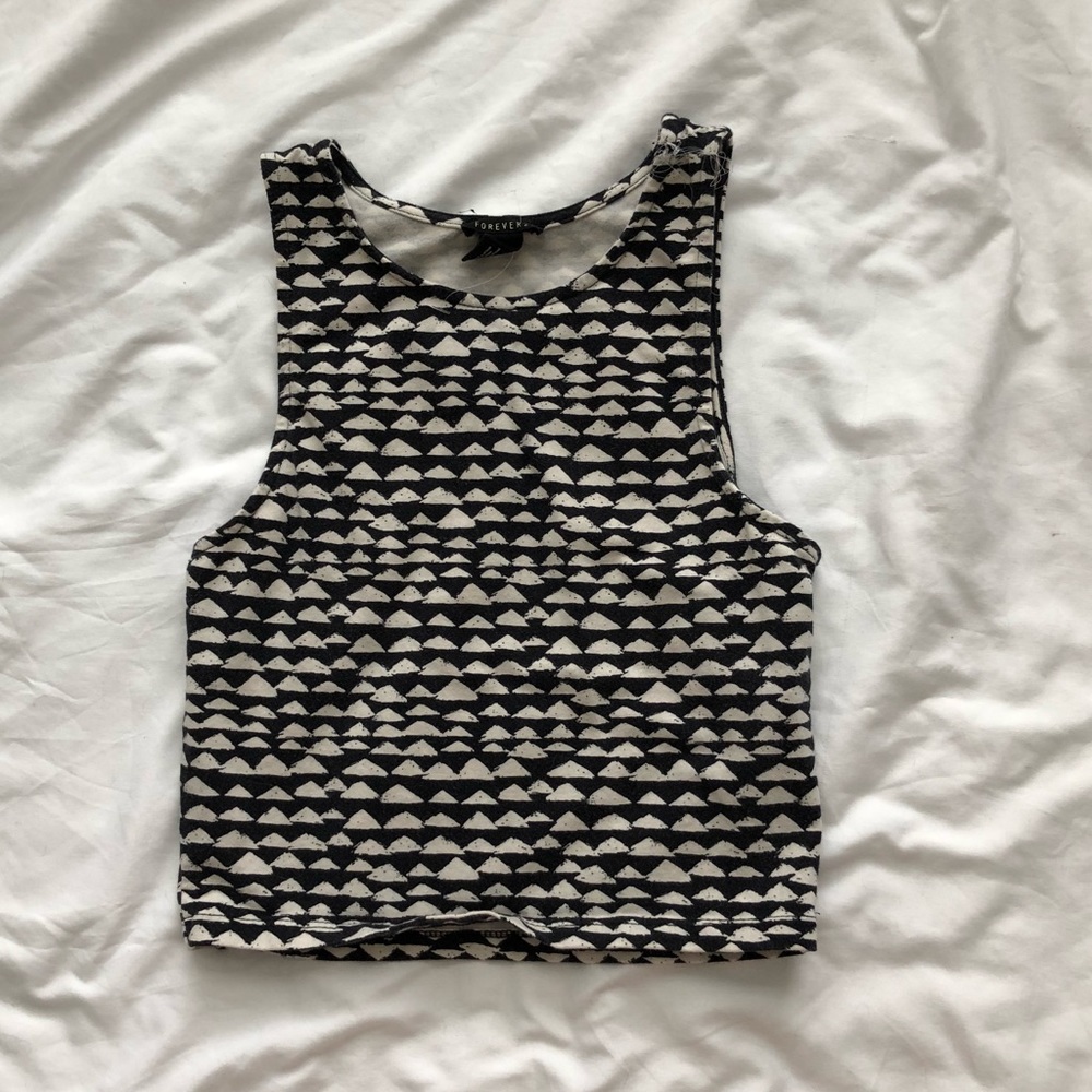 Geometric crop top